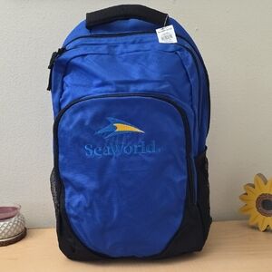 SeaWorld Blue and Black Backpack
